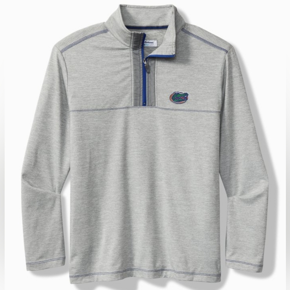Tommy Bahama Sweatshirt High Score Half-Zip IslandZone Florida Gators Size XL